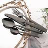 6/24Pcs Tableware Set Stainless Steel Utensil Kitchen Knives Cake Forks Coffee Spoons Cutlery for Home Restaurant Flatware Set