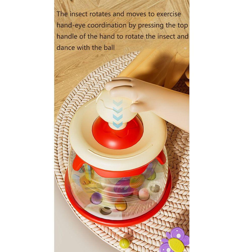 Learn Cause Effect Children's Insect Spinning Toy Interactive Developmental Toy  0-1 Years Old