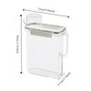 3L Laundry Detergent Dispenser Transparent Leak-Proof Liquid Laundry Container Sealed with Lids Detergent Powder Tank