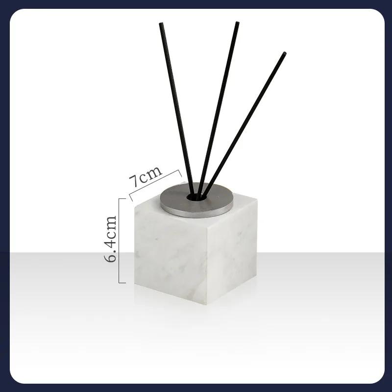 Mramorová aromaterapeutická láhev High-end hotelový pokoj Koupelna Nádoba na parfém Láhev Koupelnová dekorace Láhev s aroma difuzérem