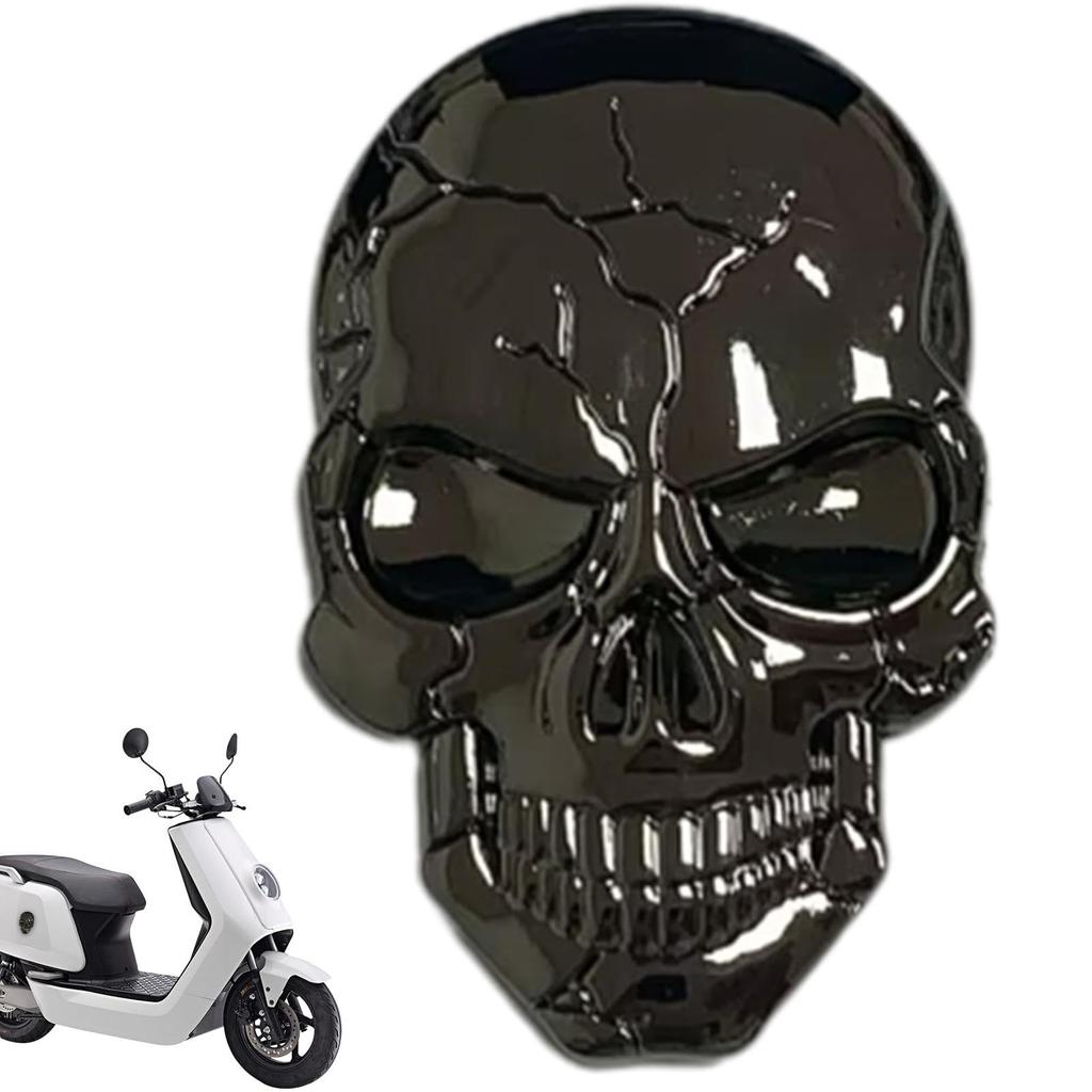 3D Skull Decal, Skeleton Emblem Car Body Sticker, Demon Night Skull Car Sticker Sticker