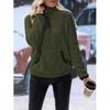 2026 Plush Half-Zip Sweatshirt - Cozy Fleece Hoodie W/ Kangaroo Pocket, Dog Walking to Coffee Run Athflow Essential