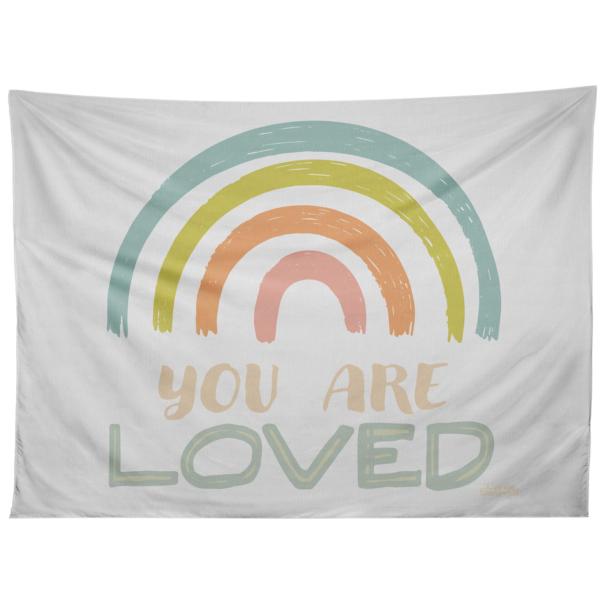 YOU ARE LOVED II tapestry 75x100