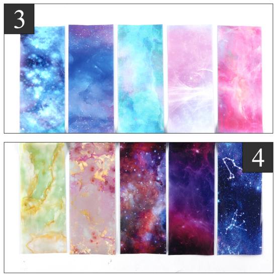 DIY Star Night Sky selbstklebende Nail Art Aufkleber Transferpapier Aufkleber Maniküre Dekor