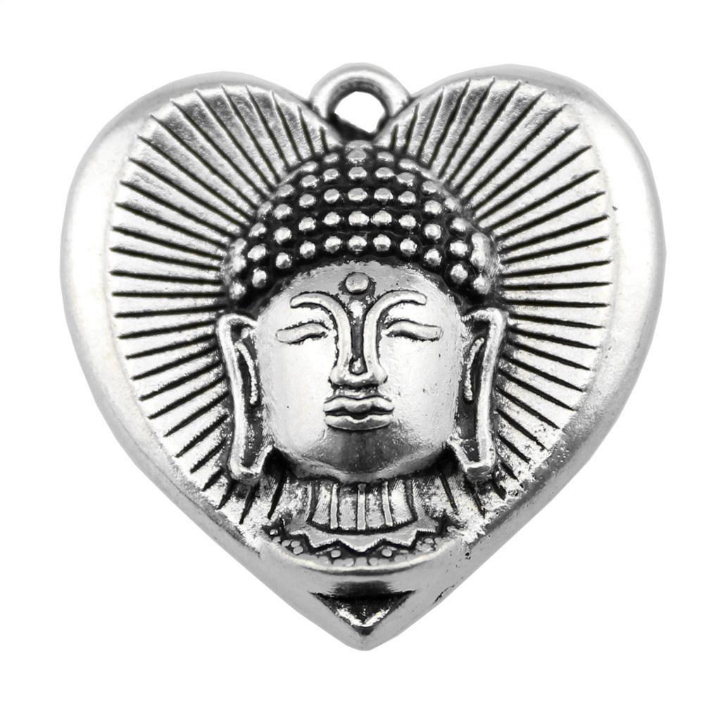 Buddha Statues Charms Multi Color Alloy Pendants For Spiritual Zen Jewelry Making