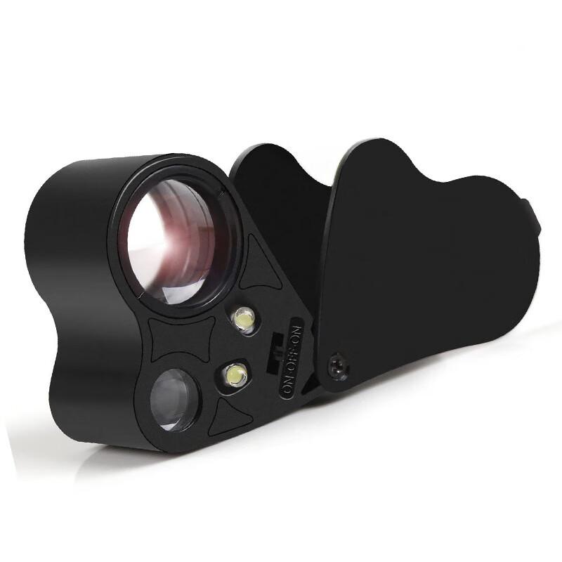 Foldable Portable Magnifying Glass with LED Light