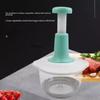 Manual Press Vegetable Mincer Removable Handheld Food Chopper Garlic Mincing Machine  for Home