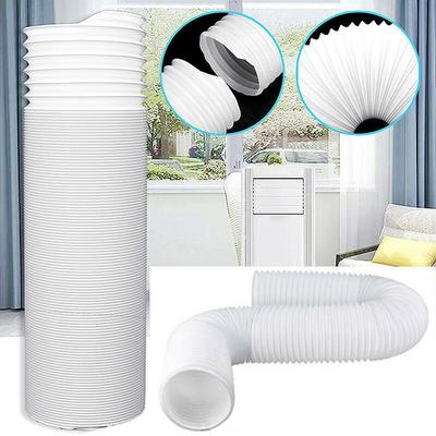 150/200CM Ventilationsslang Kanalutlopp Flexibla Mobila Luftkonditionerings Tillbehör Teleskopiskt Värmeavgasrör Förtjockat Avgasrör