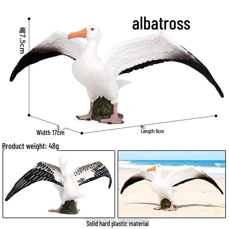 Children's Animal Simulation Toy Set: Eagle, Falcon, Secretary Bird, Owl Figurines