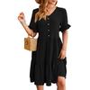 Spring Summer New Women's Jacquard V-neck High Waist Knee-length Pleated Dress, European American Style Leisure Women's Clothing