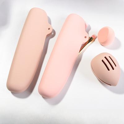 Bolsa de cosméticos de alto valor, gran capacidad, impermeable y conveniente para viajar, bolsa para brochas de cosméticos, bolsa de almacenamiento de huevos de belleza de silicona.
