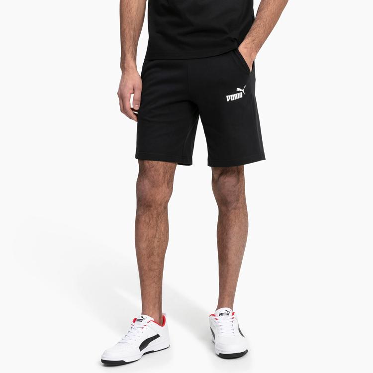 Puma Loose Fit Sports Shorts Men Bottoms Black 852427-01