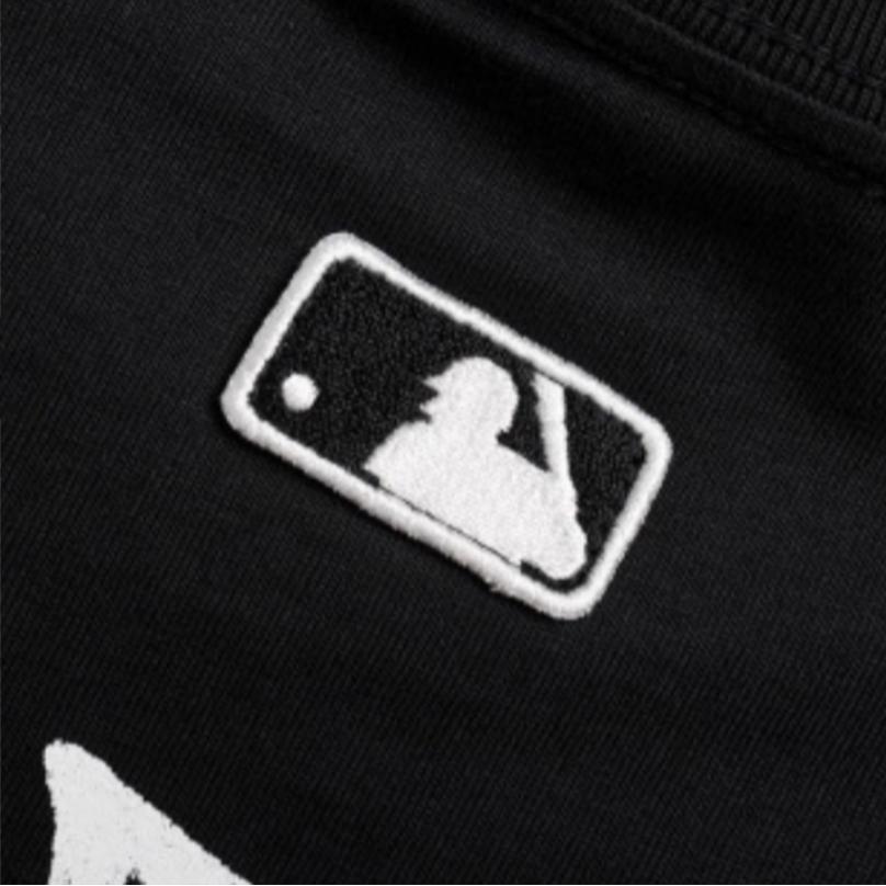 New MLB MONOGRAM Collection New York Yankees 25SS T Shirt Unisex Black 3ATSB7053-50BKS