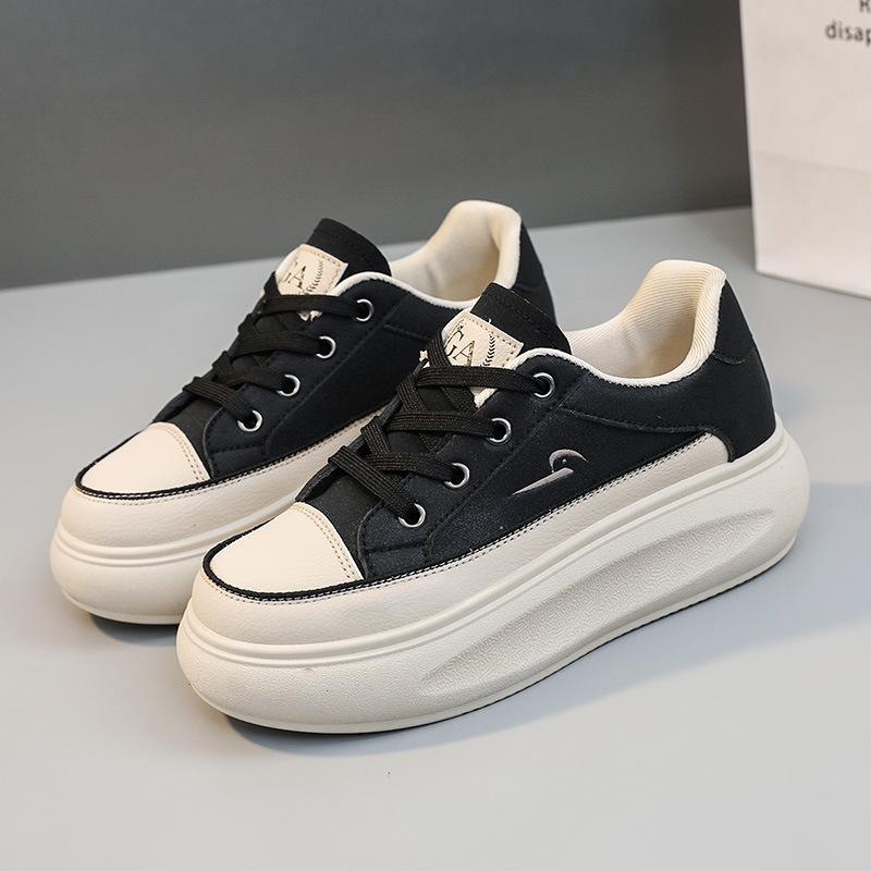 

[Customized] Q702 new shallow women s shoes 2025 summer and autumn tide breathable increase thick-soled sports and leisure shoe board 40