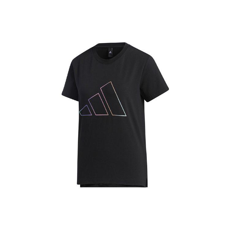 adidas Set In Sleeve T Shirt Women's Black GP0675