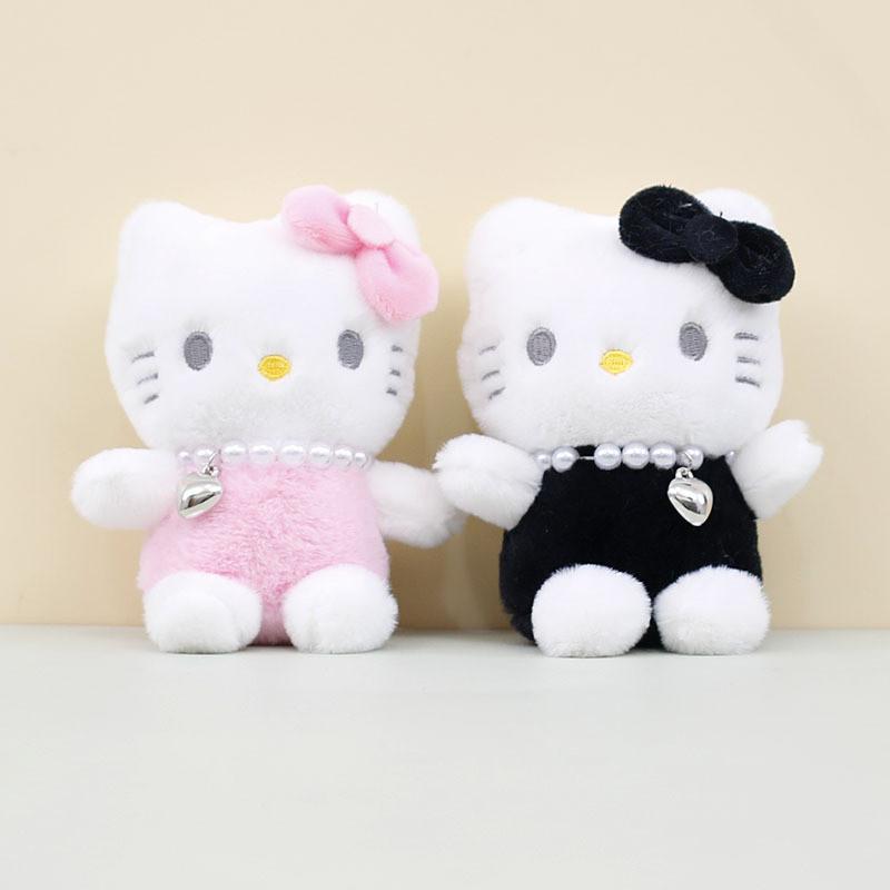 Adorable Plush Hello Kitty Keychain 13cm Cute Cat Backpack Accessory For Girls