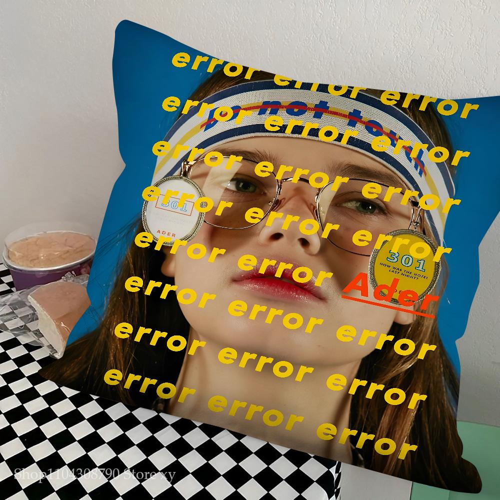 1pc Brand Ader Error Pillow Case Square Pillow Bedroom Sofa Leisure Comfort Cushion Car Living Room Home Decoration