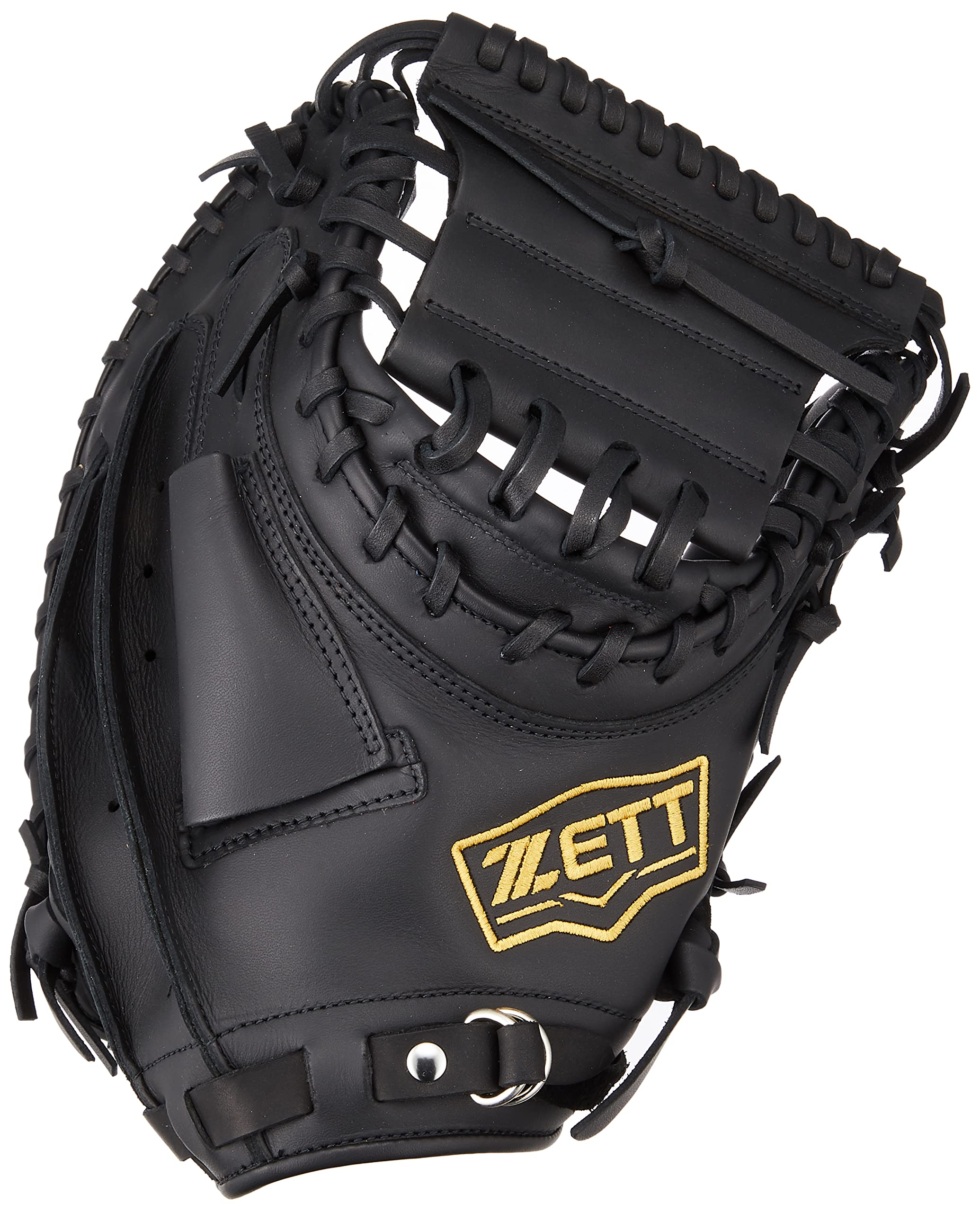 ZETT First Base Mitt Lightex Softball and Baseball Compatible Right-Hand Throw Black BSFB56923A