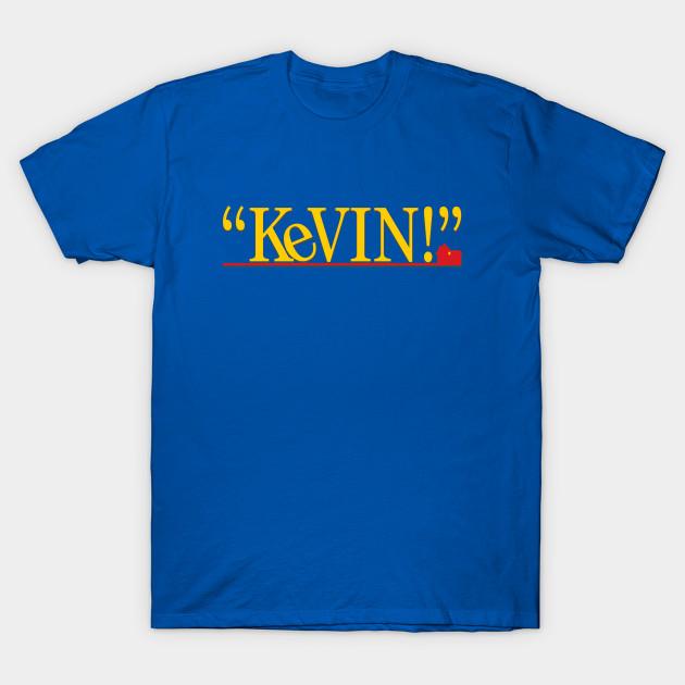 Men Black Print T-shirt Kevin! - Home Alone (Original) No-Cut Transfer Paper Print Cotton Tshirt M королевский синий