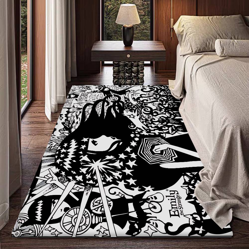 Comics Emily The Strange Floor Mat Rectangle Anti-slip Home Soft Badmat Front Door Indoor Outdoor Mat Hotel Decor Mat