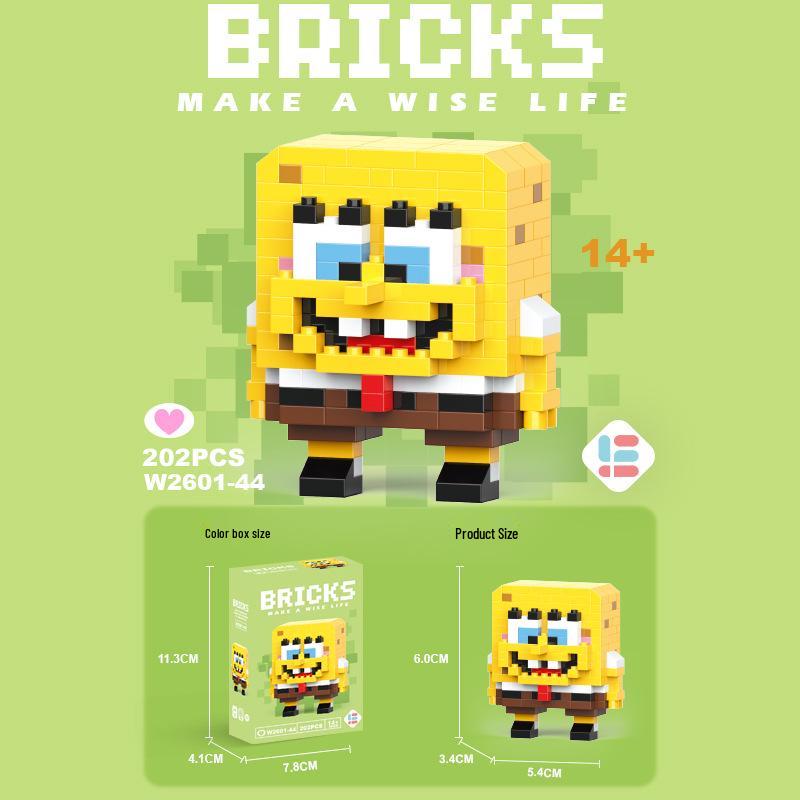 StellaLou Cartoon Minifigure Building Blocks – Educational Assembled Toys Blind Box Gift