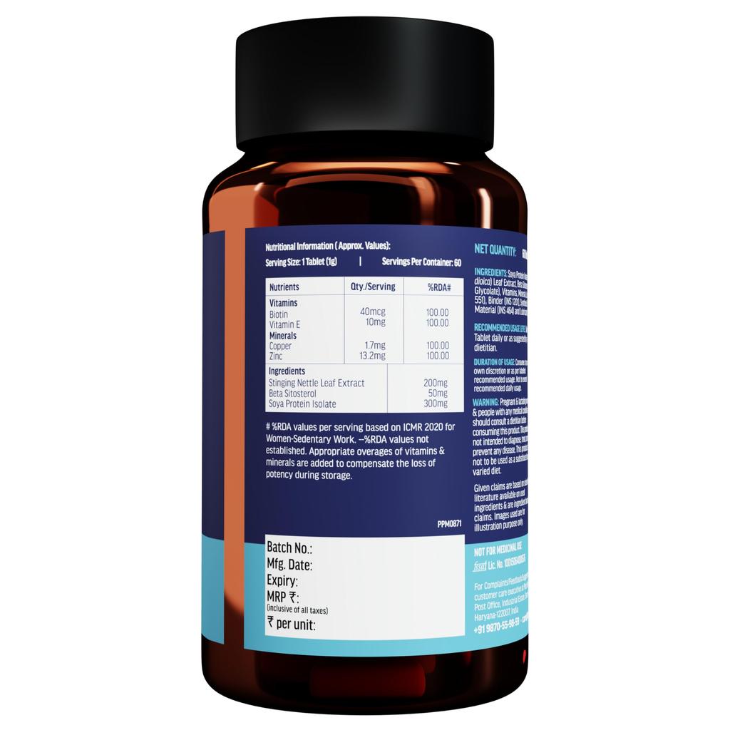 hk vitals DHT Blocker with Biotin, 60 Tablets