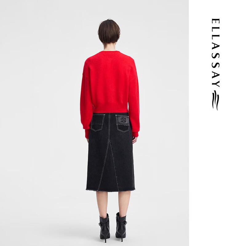 ELLASSAY Women's Cashmere Relaxed Fit Knit Cardigan