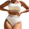 2024 Stylish European & American Sleeveless Bikini Set for Hot Springs & Beach Vacations