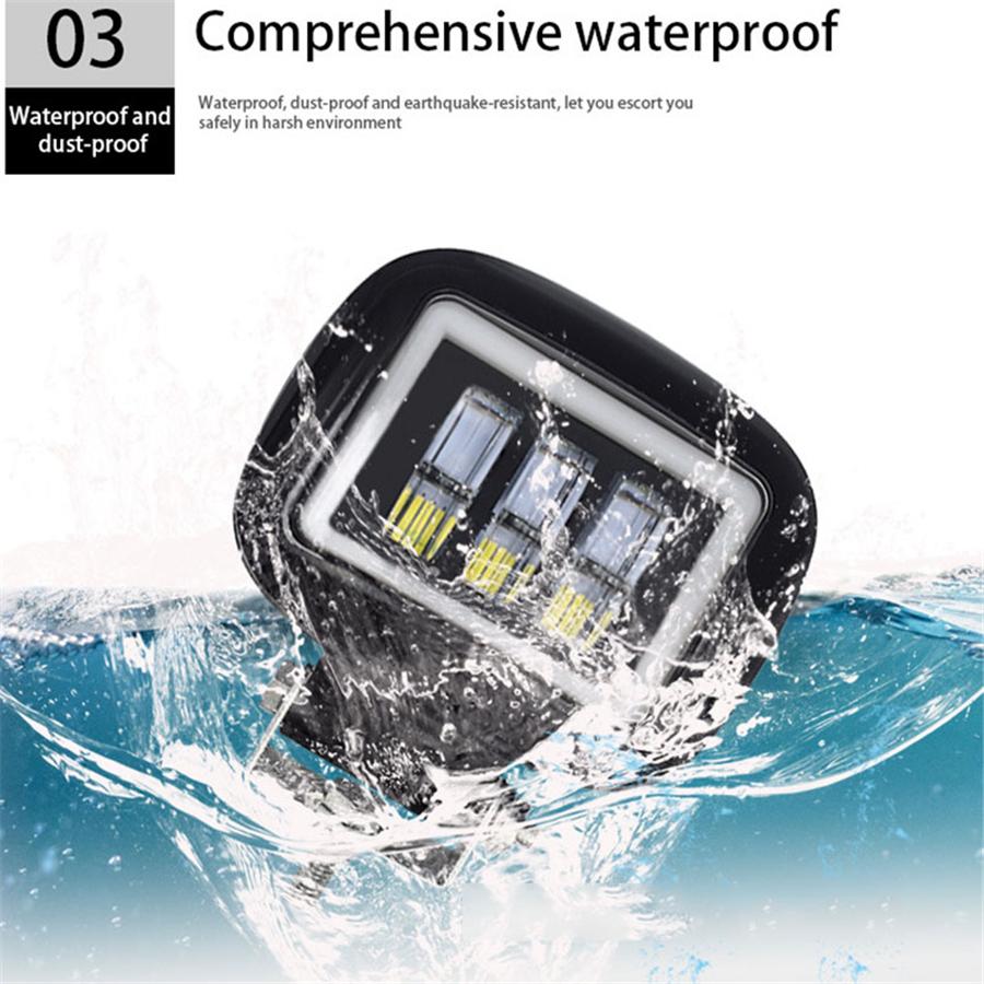 2Pcs 6D Lens 5 Inch 60W Led Work Light Bar 6000K White Flood Beam For Car 4x4 Offroad Truck Boat UAZ ATV 12V 24V Led Angel Eyes Driving Lights