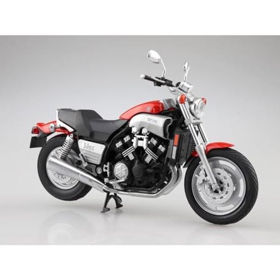 Aoshima Cultural Materials Co. SkyNet 1/12 Finished Model Bike Yamaha Vmax Fire Red