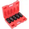 5-teiliges 1/2" Achsnabenmutter-Steckschlüsselsatz - 30-36mm Metrisches Schlagschrauber-Steckschlüssel-Werkzeugset