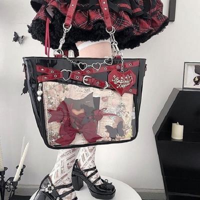 Esthetische Onderarmtas Dames Mode Gothic Riem Tassen Streetwear Meisjes Trendy Schoudertas