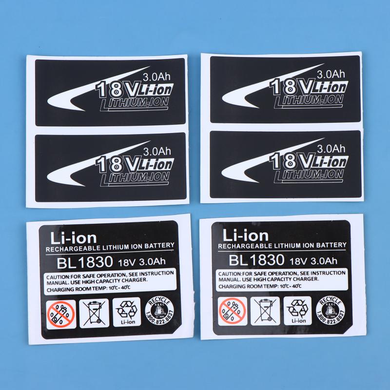 BL1830 Li Battery Sticker For Mak 18V 3Ah To 6Ah Drill Self Adhesive Label For Quick Battery Replacement