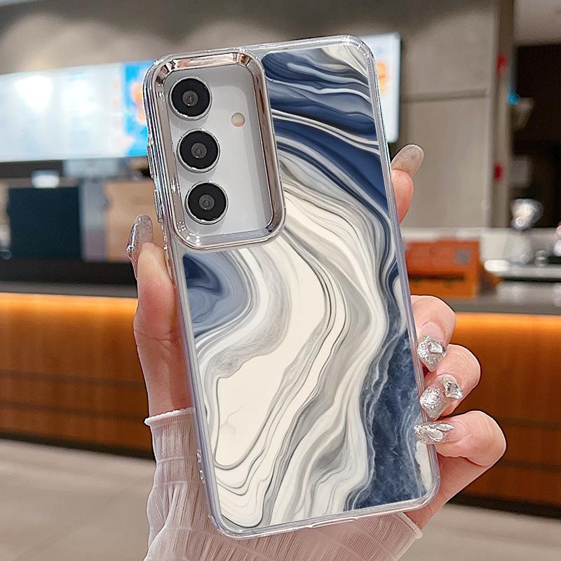 Colorful Marble Case For Samsung Z Flip 8 7 6 5 4 Magnetic For Magsafe Clear PC Hard Folding Phone Cover For Galaxy Z Flip8 Flip7 Flip6