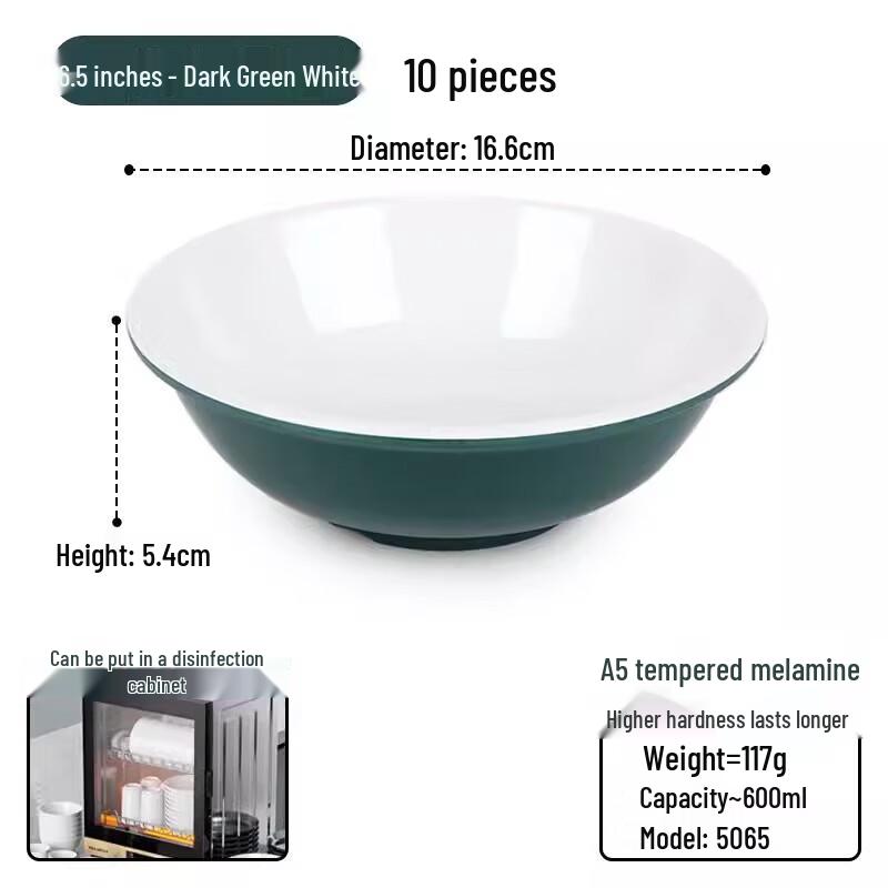 

Меламиновые глубокие круглые коммерческие миски Shengxinhui - Упаковка 10 шт.