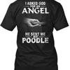 Poodle Dog Angel Mom Dad Funny Size Premium T Shirt M 2xl