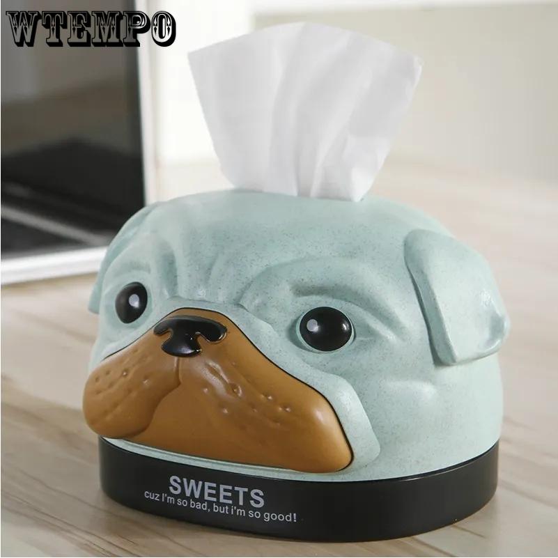 Štěně Krabička na kapesníky Stolní držák na papír Ubroukový organizér Ozdoba psa Domácí dekorace Odolná Úložný box na papírové kapesníky na stůl do obývacího pokoje