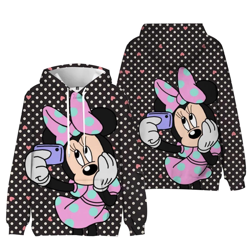 Disney Hoodie Mode Goofy Tasche Sweatshirt Pullover Niedliche Hoodies Mädchen Damen Sweatshirt Cartoon Hoodie