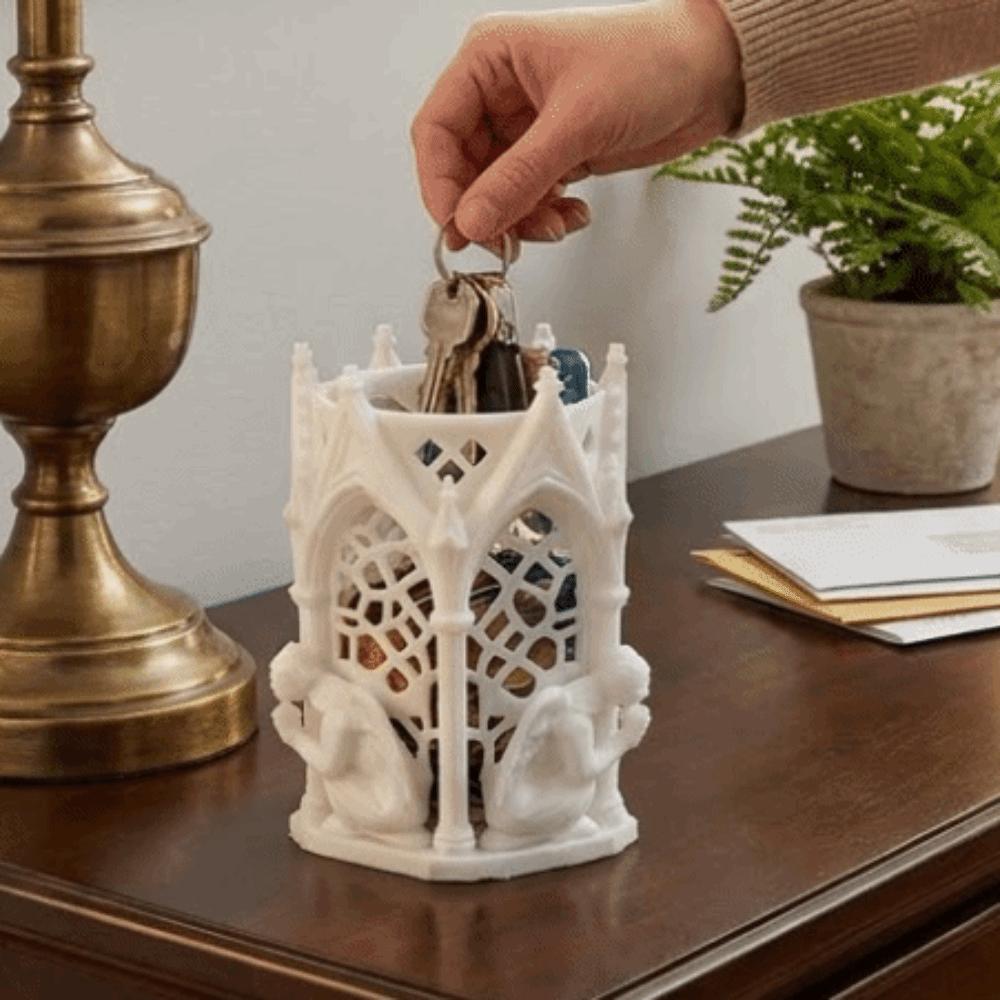 Creative Gothic Pen Holder Vintage Storage Decor Aesthetic Decor Desk Organizer Living Room