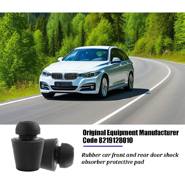 10PCS Car Door Damper Buffer Pad, Rubber Front Rear Door Edge Guard Cushion Overslam Stopper, Automotive Bumper Protector Soundproof Shock Absorber,