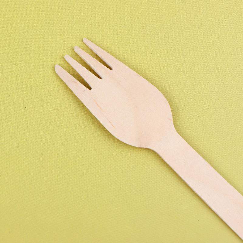 100Pcs Disposable Wooden Forks For Dessert Cake Salad Ice Cream Fruit Tableware Kitchen Wedding Birthday Supplies