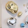 Abstract Three-dimensional Stone Wall Hanging Living Room Decoration Electroplating Simulation Stone Wall Hanging Interior Home