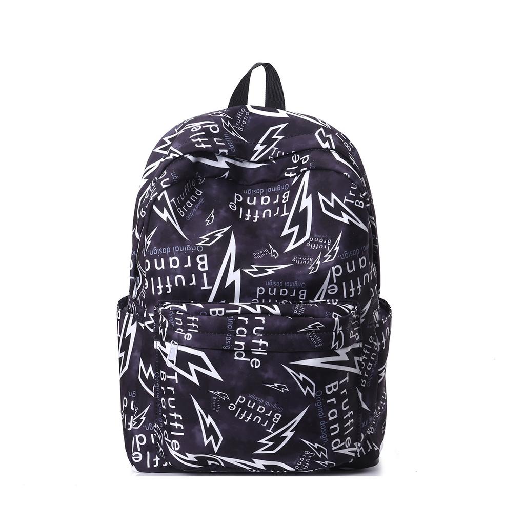 Schoolbag American High Street Graffiti Schoolbag Boys Fashion Trend Middle and High School Students Backpack High Value Going Out Spring Outing