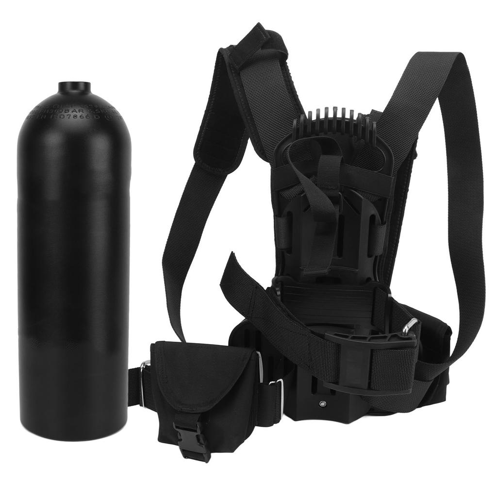 Scuba Tank Backpack Adjustable Diving Equipment Scuba Tank Holder Backpack for Diving Swimming Underwater Operations