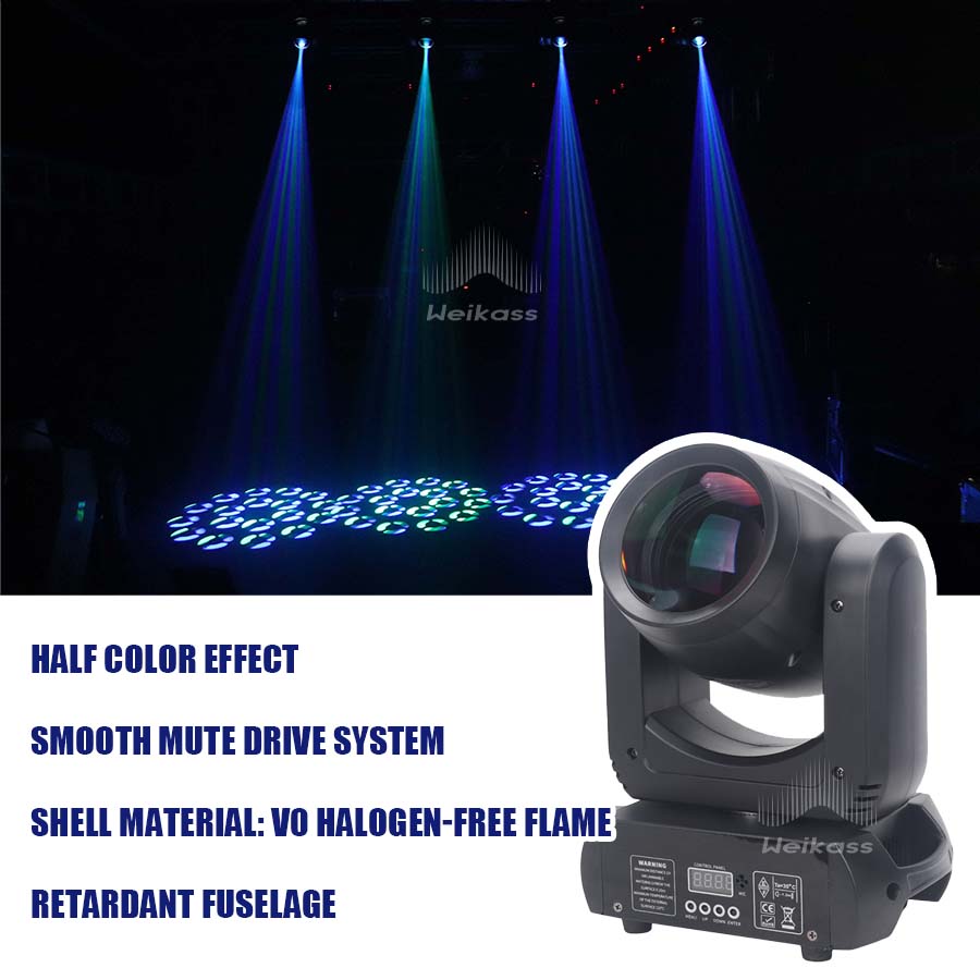 1-4Pcs 150W Beam Gobo Light 18Prism 8Gobo LED Spot Light Stage Effect Lighting DJ Disco Stage Moving Head Lights Stage
