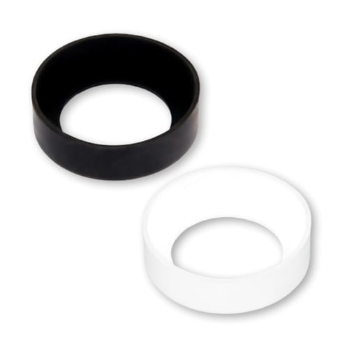 Set of 2 Silicone Bottom Covers and Caps for Water Bottles, 6.5cm, Clear, Vacuum Insulated, Protective Covers for Mobile Phones, Non-Slip, Noise-Resis