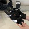 Fashion Female Butterfly-Knot Ladies Wedges Slippers Sandals Slides Shoes Fashion Transparent Heel Wedges Slippers Shoes For Women Pumps
