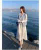 Women's 2024 Spring White Knitted Vest and Dress Suit - Elegant Two-Piece Set