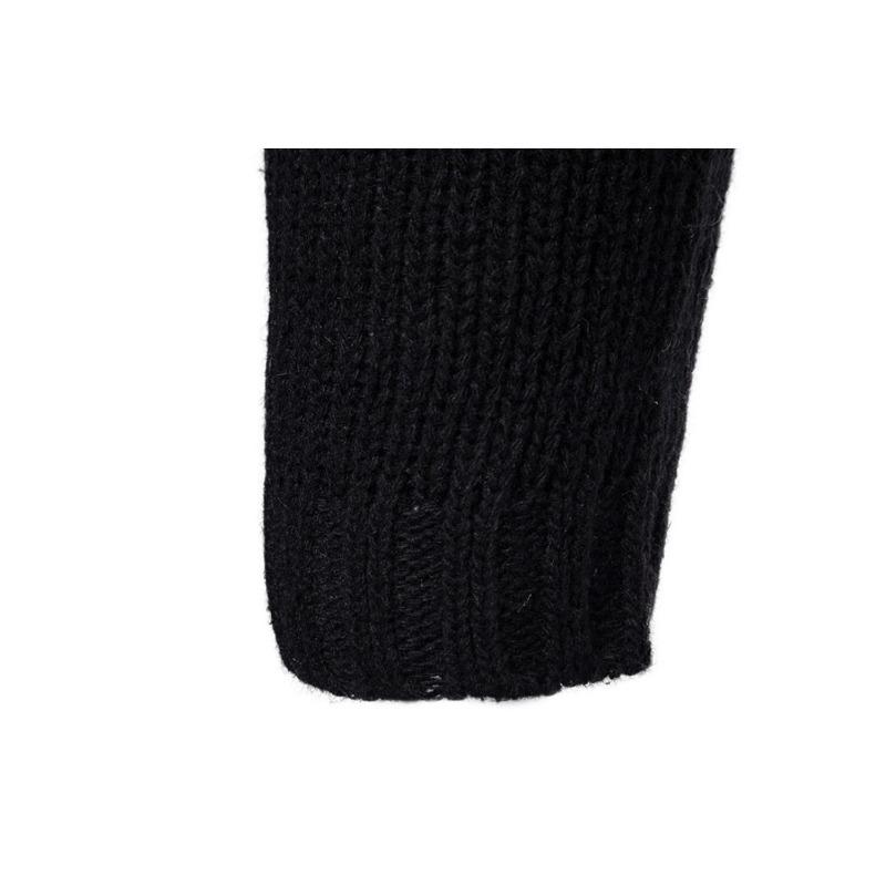 Herren Strickjacke mit Kapuze Dicker Pullover Winter Neuer Pullover zum Tragen eines warmen Freizeitmantels Schlanker bequemer modischer schwarzer Mantel