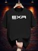 EXR Logo 100% Cotton T-shirt - Casual Crew Neck